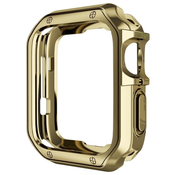 Apple Watch (45 mm) galvaniserat lasergraverat fodral - Guld Guld