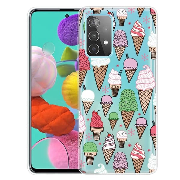 Deco Samsung Galaxy A73 Suojakotelo - Fun Ice Cream Multicolor