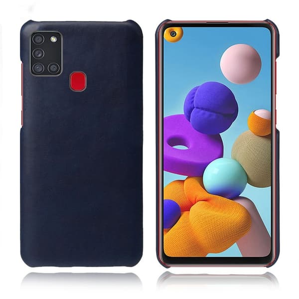 Croco Samsung Galaxy A21s kotelot - Sininen Blue