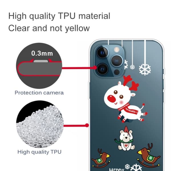 Joulu iPhone 12 Pro Max tapauksessa - Hirvi Ja Karhu Multicolor