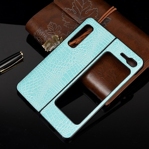 Croco Etui Samsung Galaxy Fold 5g / Fold - Babyblå Blue