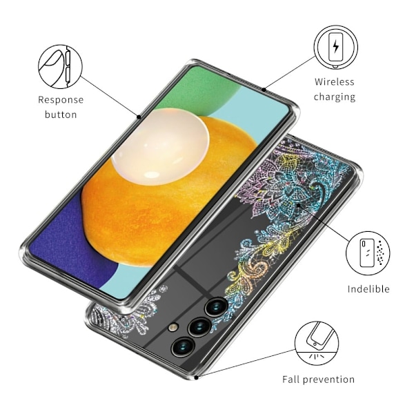 Deco Samsung Galaxy A34 5G Etui - Lace Mandala Multicolor