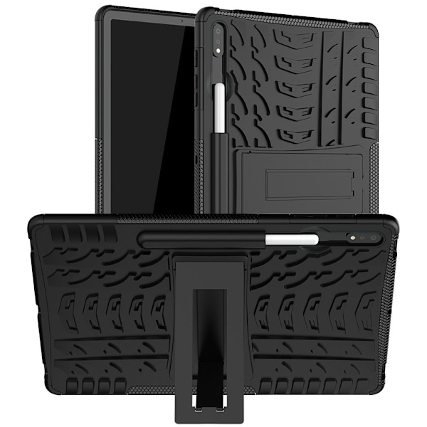 Samsung Galaxy Tab S7 FE viileä rengashybridi + TPU-suojus - Musta Black