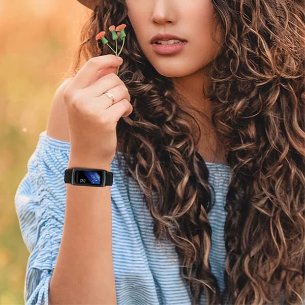 Samsung Gear Fit2 nylonkellon hihna - Musta Black