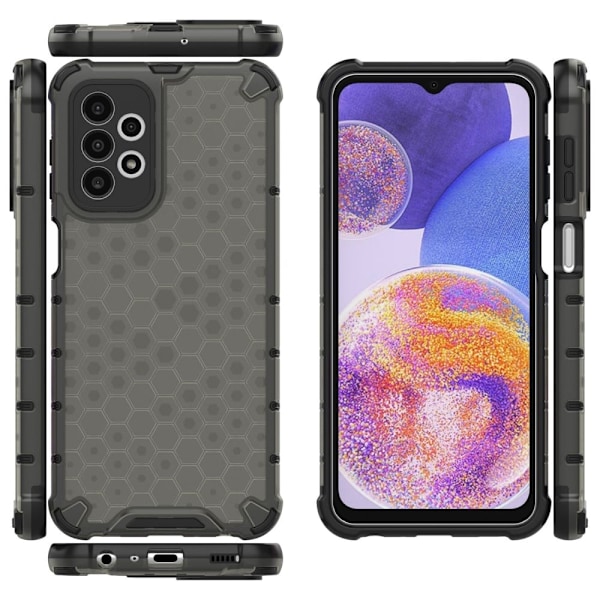 Bofink Honeycomb Samsung Galaxy A23 kotelot - Musta Black