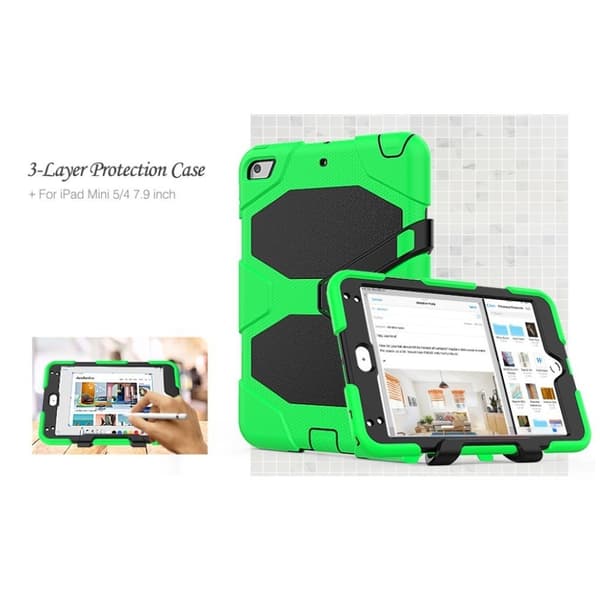 iPad Mini (2019) silikon combo deksel  - Grønn Green