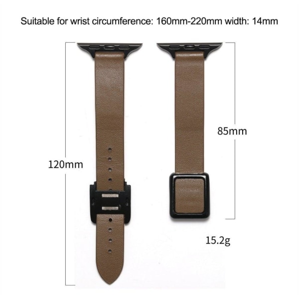 Apple Watch Series 8 (45mm) / Watch Ultra genuine leather watch Vit