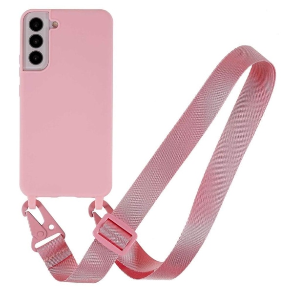 Thin TPU case with a matte finish and adjustable strap for Samsu Rosa