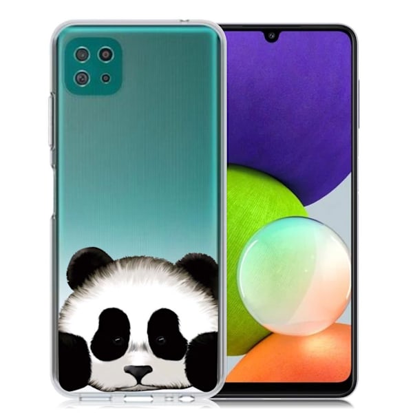 Deco Samsung Galaxy A22 5G Suojakotelo - Panda Black