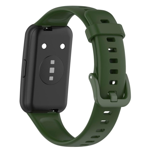 Huawei Band 7 silicone watch strap - Army Green Grön