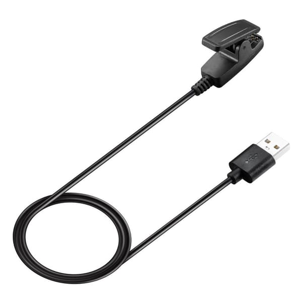 USB-laddningsstationskabel för Garmin-klocka Svart