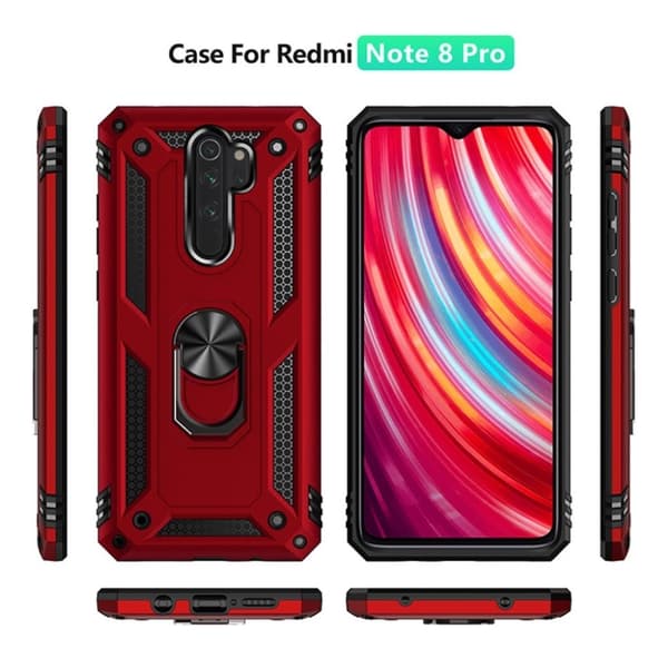 Bofink Combat Xiaomi redmi Note 8 Pro case - Rød Red
