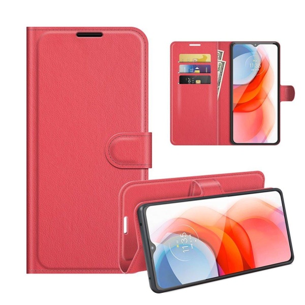 Classic Motorola Moto G Play (2021) flip case - Red Red
