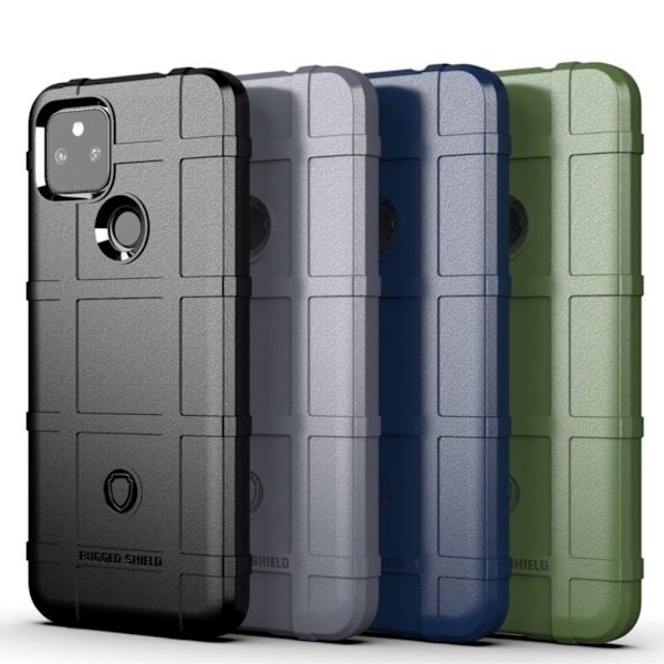 Rugged Shield Google Pixel 5a kotelot - Musta Black