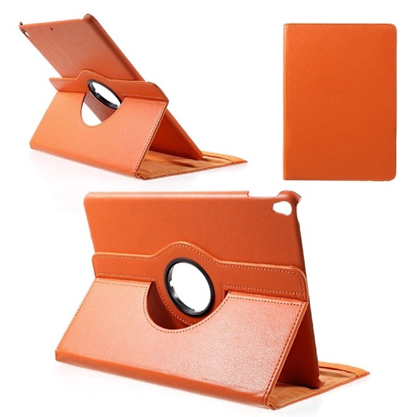 iPad Pro 10.5 Læder etui med roterende stand - Orange Orange