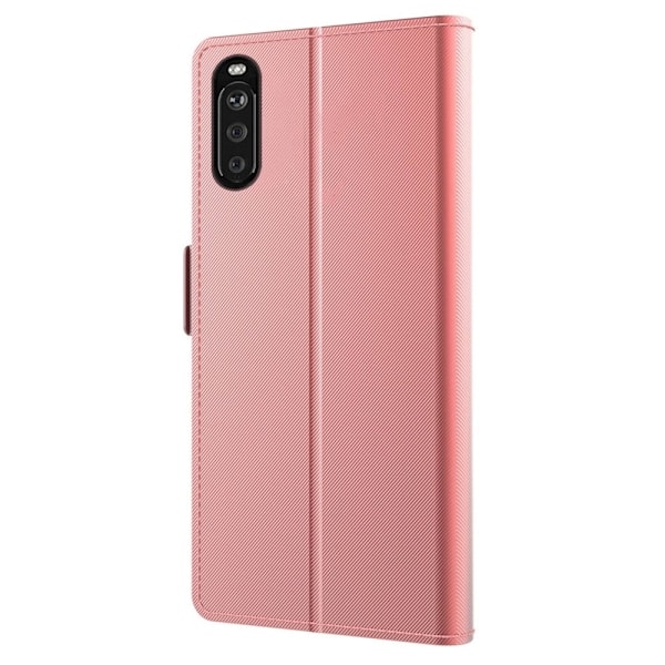 Phone Suojakotelo With Make-up Mirror And Slick Design For Sony Xperia 10 III Lite / 10 Iii - Ruusukulta Pink