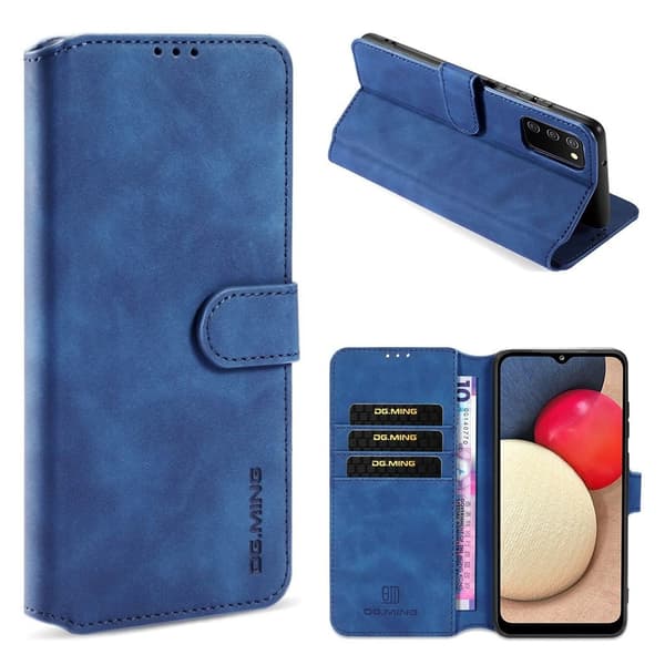 DG.MING Samsung Galaxy A02s retrokuoret - Sininen Blue
