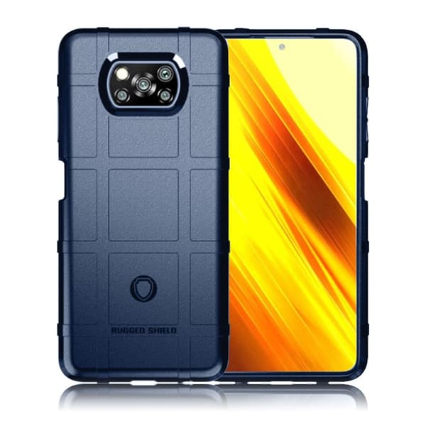 Rugged Shield Suojakotelo Xiaomi Poco X3 / Poco X3 Nfc - Sininen Blue