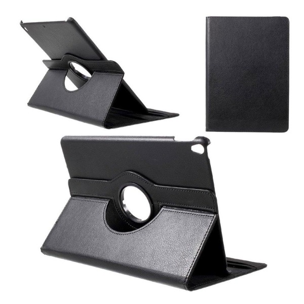 iPad Pro 10.5 Læder etui med roterende stand - Sort Black