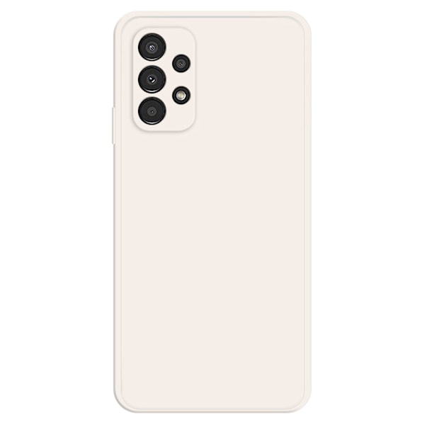 Avfasat gummerat droppskydd för Samsung Galaxy A13 4G - Beige Brun