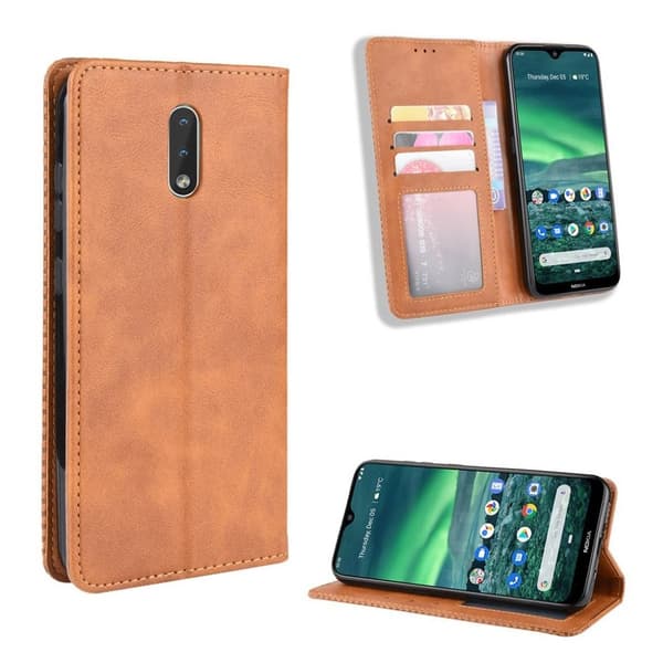 Bofink Vintage Nokia 2.3 Lær etui - Brun Brown