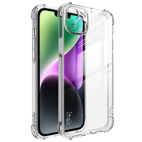 IMAK Airbag-deksel for iPhone 14 - Gjennomsiktig Transparent