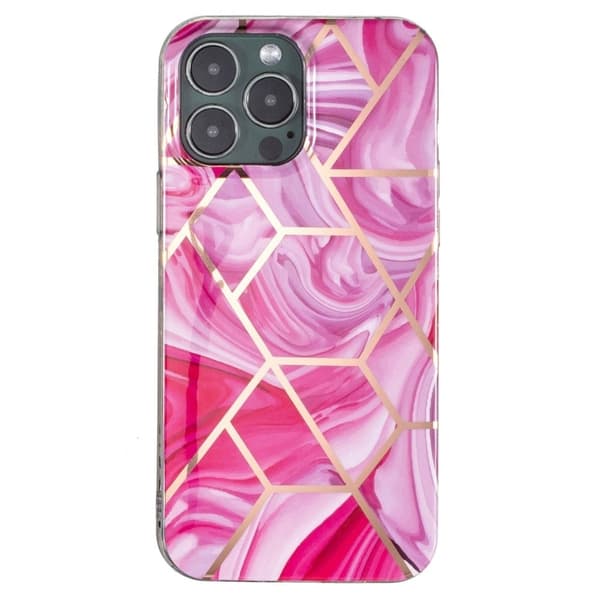 Marble iPhone 13 Pro Max Suojakotelo - Red Rhombus Red