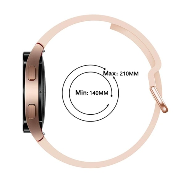 Yksivärinen silikonikellon hihna Samsung Galaxy Watch 4 - Pinkki Pink