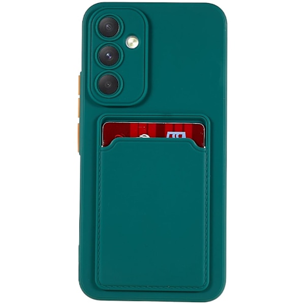 Card Holder Suojakuori For Samsung Galaxy A54 - Vihreä Green