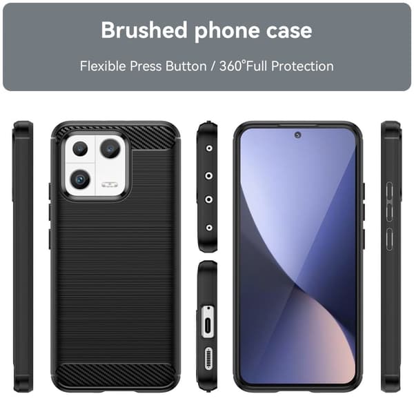 Carbon Flex Suojakotelo Xiaomi 13 - Musta Black