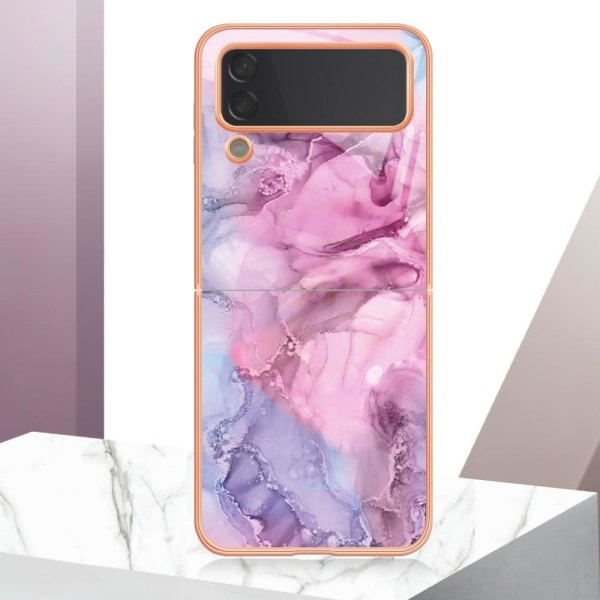 Marble Samsung Galaxy Z Flip3 5G Suojakotelo - Rose Pink
