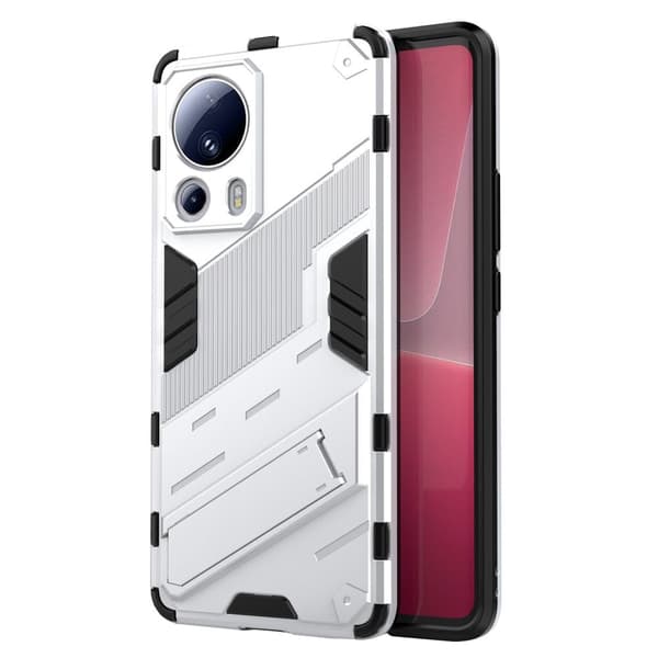 Shockproof Hybrid Deksel med A Modern Touch til Xiaomi Civi 2 / 13 Lite - Sølv Silver grey