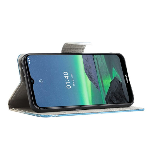 Wonderland Nokia 1.4 Flip etui - Søde ugler Blue
