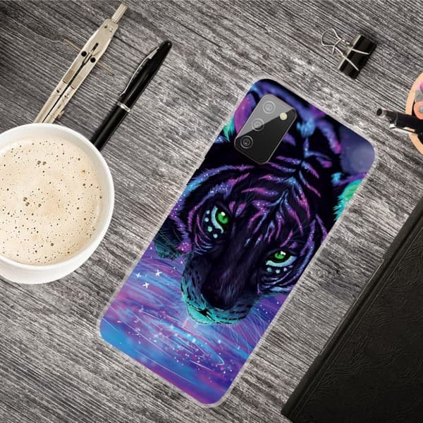 Deco Samsung Galaxy A02s Etui - Tiger Purple