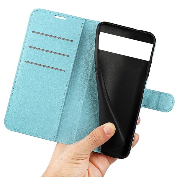 Classic Google Pixel 6a Flip Etui - Blå Blue