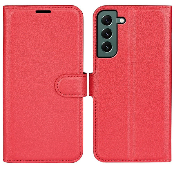 Klassisk Samsung Galaxy S23 Plus Flip Etui - Rød Red
