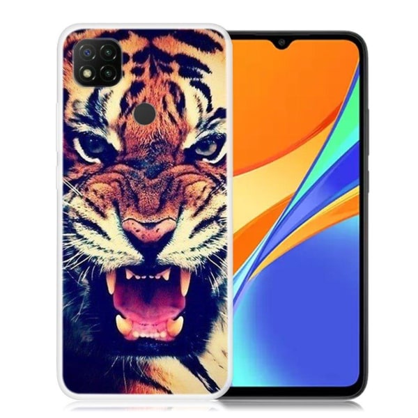 Deco Xiaomi Redmi 9C skal - Tiger Brun