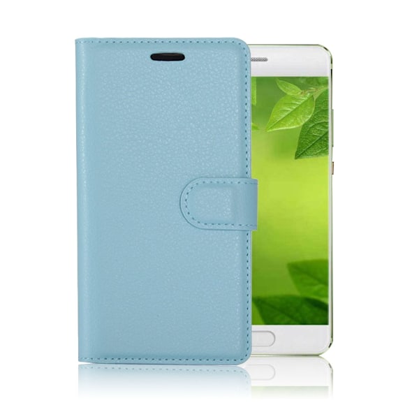 Huawei P10 beskyttende læder etui - Blå Blue