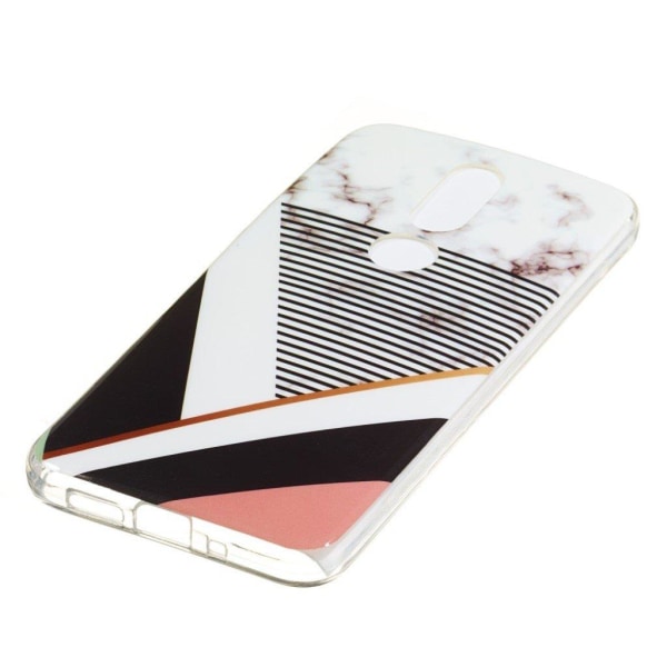 Marble Nokia 7.1 cover - Marmorstriped Mønster Multicolor