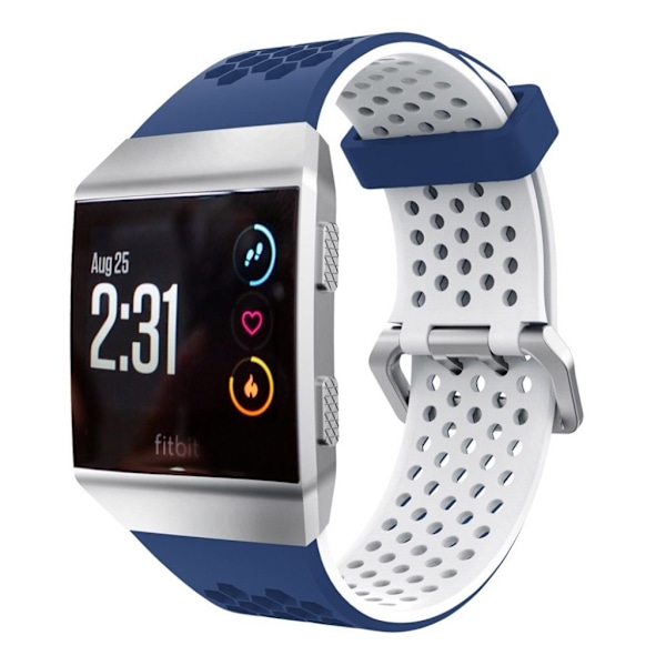 Fitbit Ionic Klockband med hålig design - Blå vit Blå