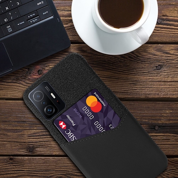 Bofink Xiaomi 11T / 11T Pro Card Suojakuori - Musta Black