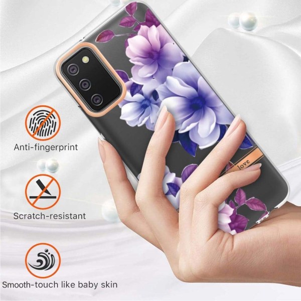 Supertyndt og slidstærkt softcover til Samsung Galaxy A02s (166 mm) - Lilla Begonia Purple