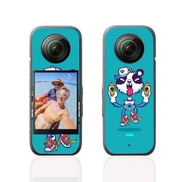 SUMMER BEE Insta360 X3 tarra - Toon Panda Blue