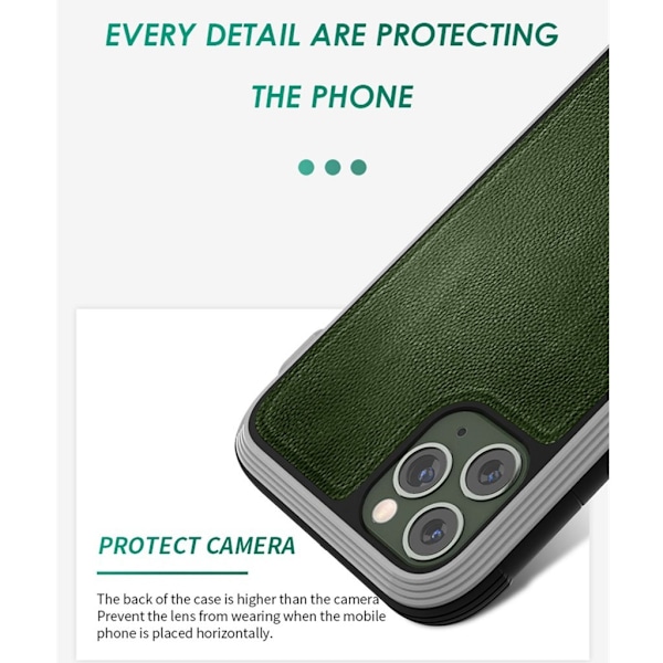 Raigor Inverse LUXURIOUS-suojus iPhone 11 Pro Maxille - Vihreä Green