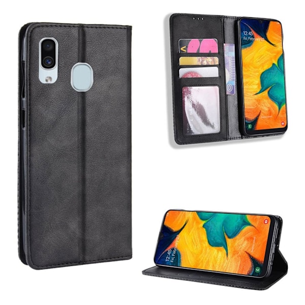 Bofink Vintage Samsung Galaxy A20e etui - Sort Black