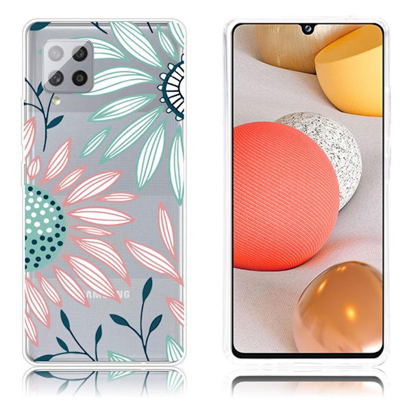 Deco Samsung Galaxy A42 5G Etui - Solsikke Multicolor