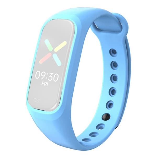 Oppo Band solid color silicone watch band - Sky Blue Blå