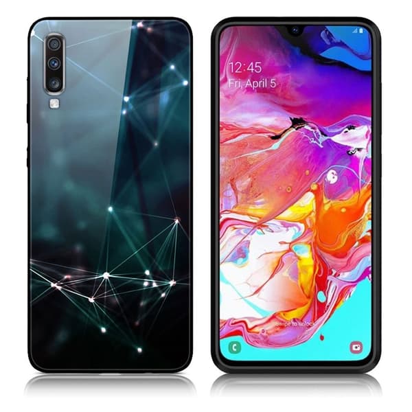 Fantasy Samsung Galaxy A70 deksel - Science Fiction Green