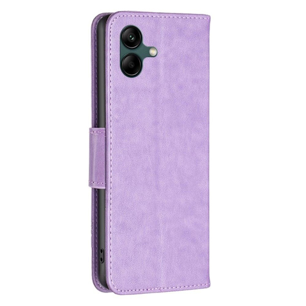 Butterfly Samsung Galaxy A04 Läppäkotelo - Violetti Purple