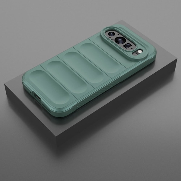Blødt grebsformet Google Pixel 9 cover - Grøn Green